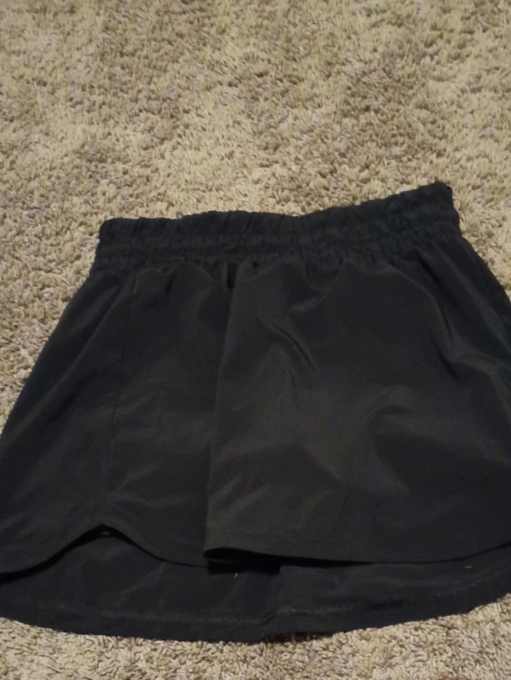 Zella Black Athletic Skort with Elastic Waistband